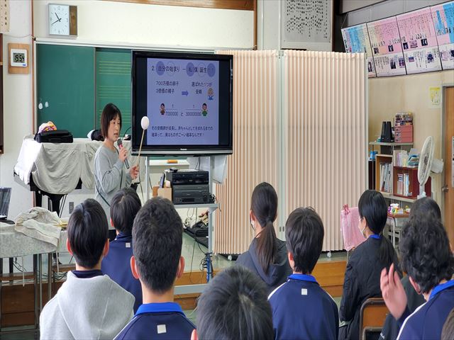 Vamos六中! 思春期講座で助産師さんから命の尊さを学ぶ! | 会津若松プラス